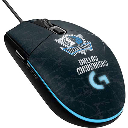 NBA Dallas Mavericks Black Primary Logo G203 Prodigy RGB Wired Gaming Mouse Skin